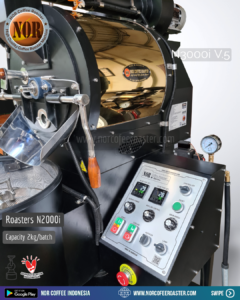 N2000i Mesin roasting Cap 2kg/batch