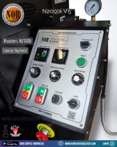 N2000i Mesin roasting Cap 2kg/batch