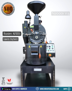 N2000i Mesin roasting Cap 2kg/batch