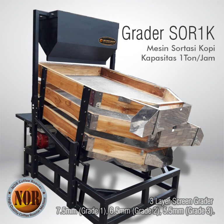 Mesin Sortasi Kopi – Grader Kopi 1Ton/Jam SOR1K