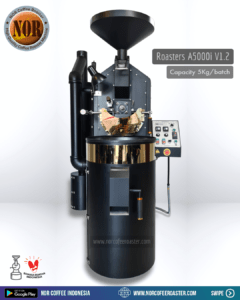 A5000i Mesin Roasting Kopi kapasitas 5Kg/batch